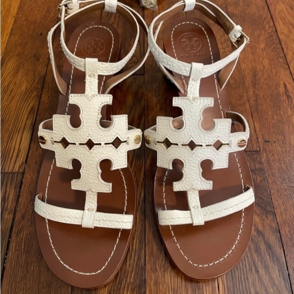 Tory Burch White Sandals